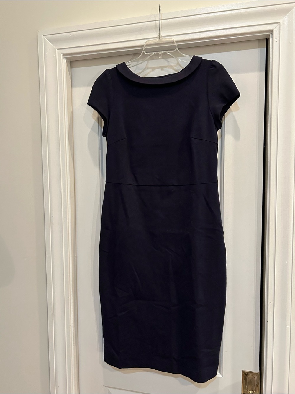 Boden Navy Cap-Sleeve Sheath Dress